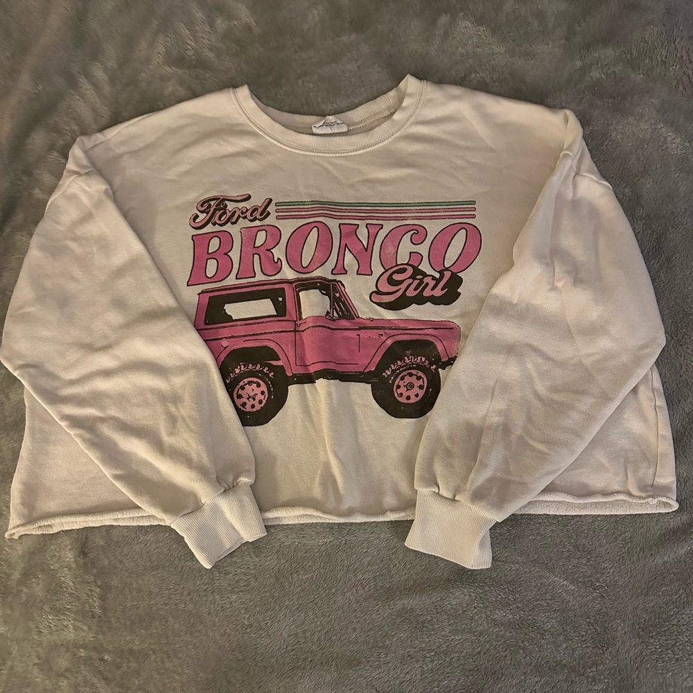 Bronco cropped sweatshirt